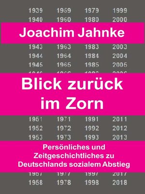 cover image of Rückblick im Zorn